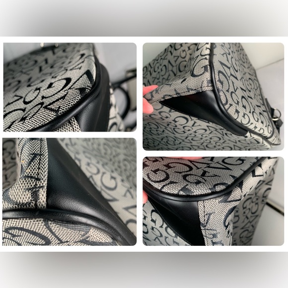 Valentino Ghiberty monogram canvas and leather duffel/travel bag and pochette - Picture 6 of 10